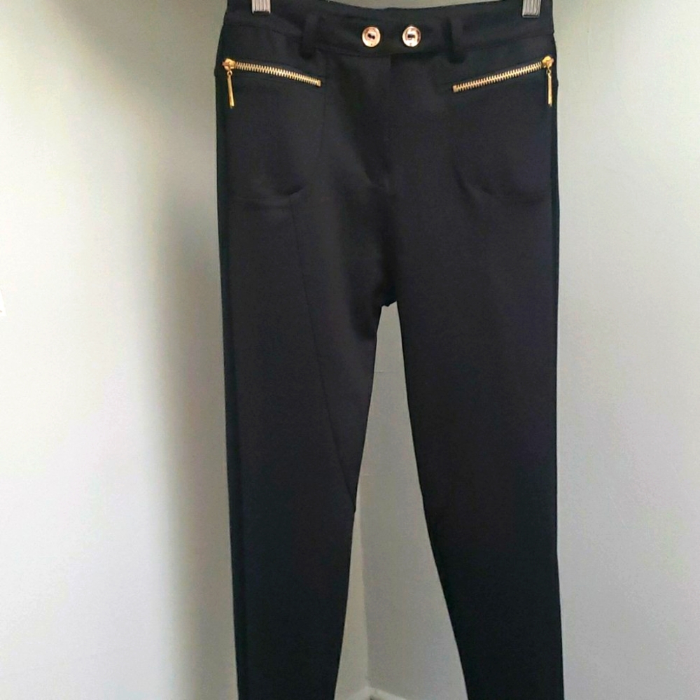 Extra High Rise Stretch Skinny Zipper Closure Pants/Leggings Size S/M